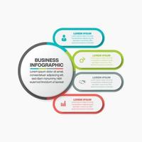 Presentation business infographic template vector