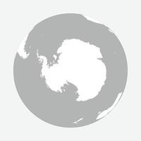 Map of Globe of Antarctica vector