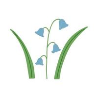 Blue bell flower vector