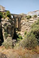 New bridge in Ronda, one of the famous white villages photo