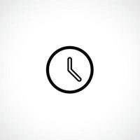 Clock icon. Time symbol flat style vector