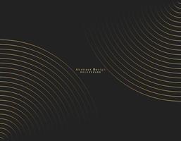 Circle line gold color background. Abstract round pattern. vector illustration.