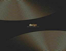 Circle line gold color background. Abstract round pattern. vector illustration.