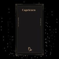 Capricorn Signs, Zodiac Background. Beautiful vector images in the middle of a stellar galaxy with the constellation