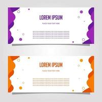 Vector Design Banner Background In Different Colors