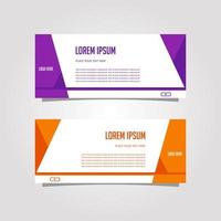 Vector Design Banner Background In Different Colors