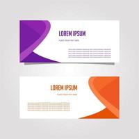 Vector Design Banner Background In Different Colors