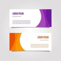 Vector Design Banner Background In Different Colors