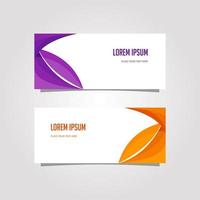 Vector Design Banner Background In Different Colors