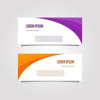 Vector Design Banner Background In Different Colors