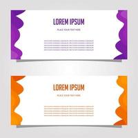 Vector Design Banner Background In Different Colors