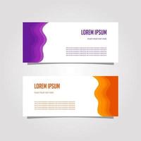 Vector Design Banner Background In Different Colors