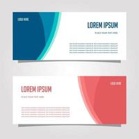 Vector Design Banner Background In Different Colors