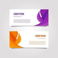 Vector Design Banner Background In Different Colors