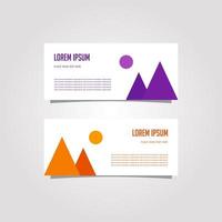 Vector Design Banner Background In Different Colors