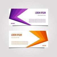 Vector Design Banner Background In Different Colors