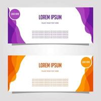 Vector Design Banner Background In Different Colors