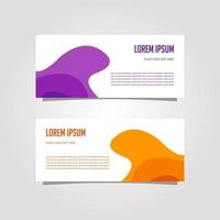 Vector Design Banner Background In Different Colors