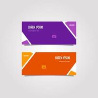 Vector Design Banner Background In Different Colors