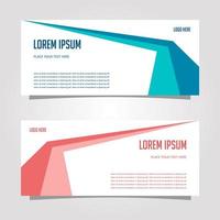 Vector Design Banner Background In Different Colors