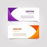 Vector Design Banner Background In Different Colors