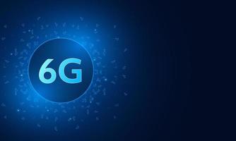 concept of technology 6G mobile network , New generation telecommunication , high-speed mobile Internet, vector