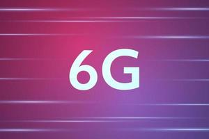 concepto de tecnología de red móvil 6g, telecomunicaciones de nueva generación, internet móvil de alta velocidad, vector