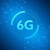 concept of technology 6G mobile network , New generation telecommunication , high-speed mobile Internet, vector