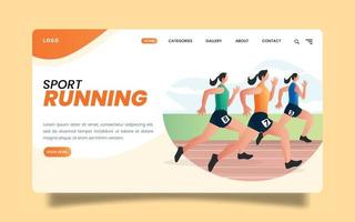 Landing Page - Some Athletes are Sprinting, in a Sports Competition.
