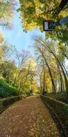 Cuesta de Gomerez in autumn this road takes you to the Alhambra complex photo