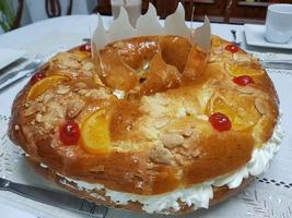 Traditional epiphany cake from the south of Spain photo