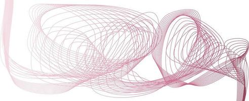 Abstract wave element for design. Digital frequency track equalizer. Stylized line art background. Vector illustration. Wave with lines created using blend tool. Curved wavy line, smooth stripe.