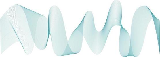 Abstract wave element for design. Digital frequency track equalizer. Stylized line art background. Vector illustration. Wave with lines created using blend tool. Curved wavy line, smooth stripe.