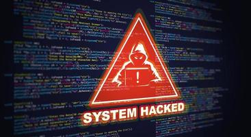 virus, malware, ciberataque y concepto de ciberseguridad en Internet.