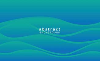 Abstract blue gradient wavy background vector