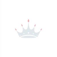 Silhouette of a crown. Icon vector illustration isolated on white background.