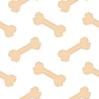 bone seamless pattern in pixel style vector