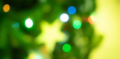 Blur green bokeh bright light nature green background photo