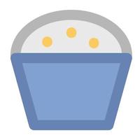 conceptos de muffins de moda vector