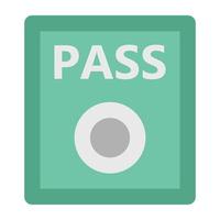 Trendy Pass Concepts vector