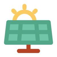 conceptos de paneles solares vector