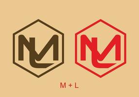 Brown and red color of ML initial letter vector