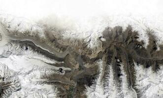 View from the top of the earth's surface. Elements of this image furnished by NASA. photo