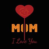 Mother's day t shirt design vector