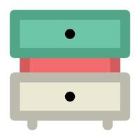 Trendy Drawers Concepts vector