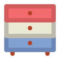 Trendy Drawers Concepts vector