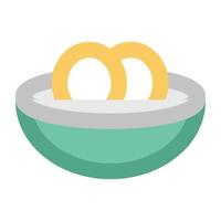 Trendy Bowl Concepts vector