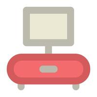 conceptos de mesa lcd vector