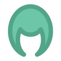 Trendy Wig Concepts vector