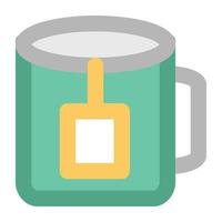 conceptos de taza de té de moda vector